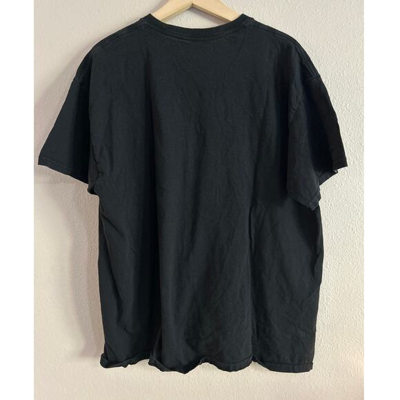 Chicago Police Vintage Print Tee Shirt Black Blue XL - Picture 2 of 3